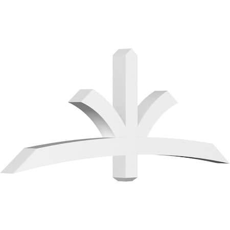 Ekena Millwork Davenport Architectural Grade PVC Gable Bracket, 72"W x 27"H x 4"D x 4"F, 9/12 Pitch GBP072X27X0404DAV00